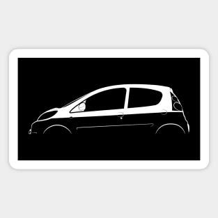 Peugeot 107 5-Door Silhouette Magnet